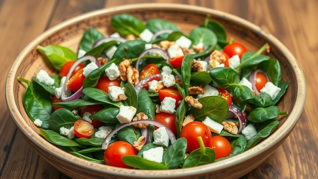 Delicious Spinach Salad with a Twist