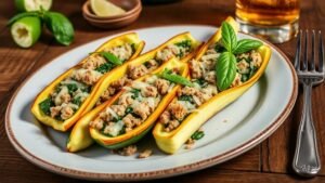 Delicious Stuffed Zucchini Boats Recipe