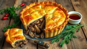 Delicious and Hearty Beef and Mushroom Pie