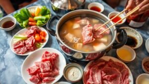 Delicious and Interactive Beef Shabu-Shabu