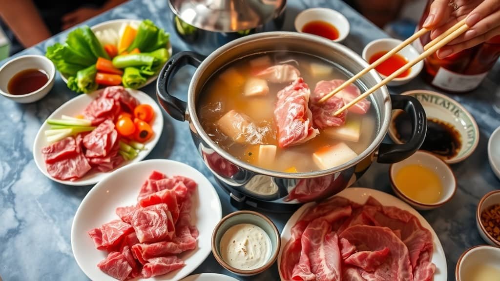 Delicious and Interactive Beef Shabu-Shabu