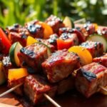 Deliciously Grilled Beef Skewers