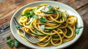 Easy Garlic Herb Zucchini Noodles Recipe