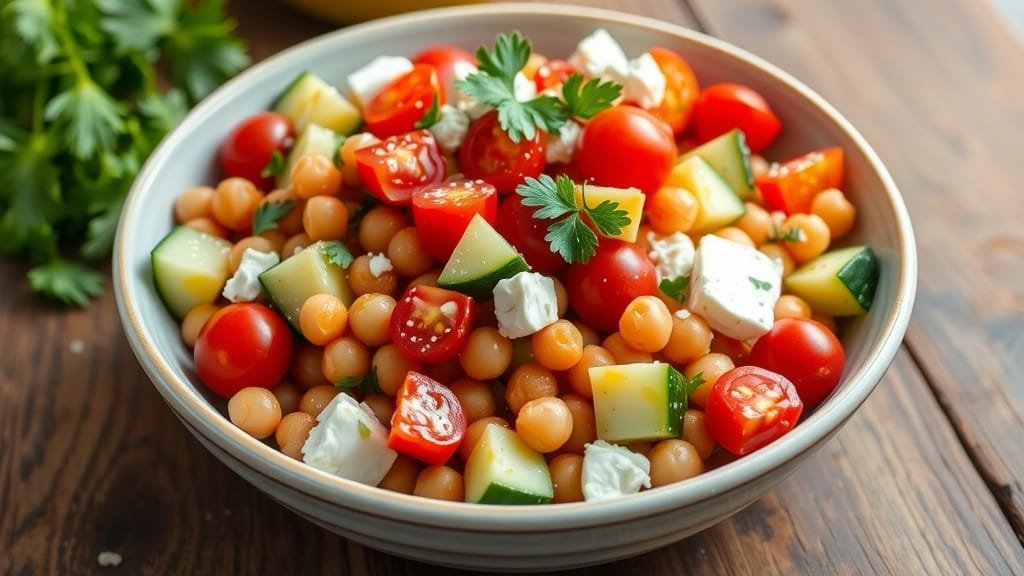 Easy and Delicious Chickpea Salad