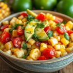 Zesty Grilled Corn Salad with Avocado and Lime