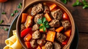 Heartwarming Beef Goulash Dish