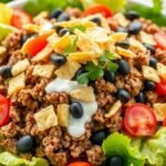 Satisfying and Flavorful Beef Taco Salad