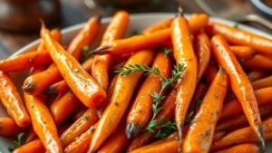Simple and Flavorful Roasted Carrots with Thyme