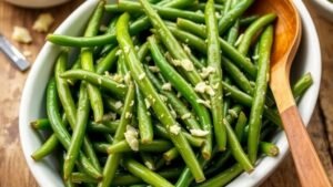 The Perfect Garlic Green Beans Side Dish