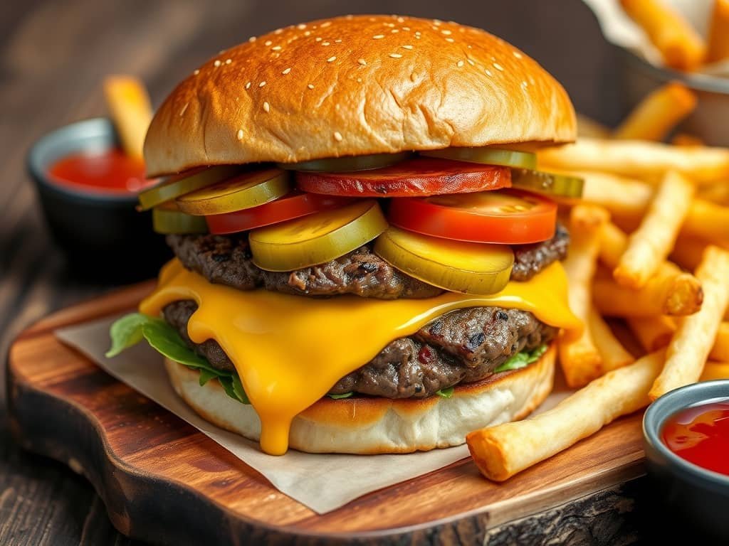 The Ultimate Beef Cheeseburger