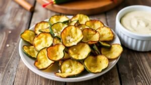 The Ultimate Healthy Snack: Baked Zucchini Chips