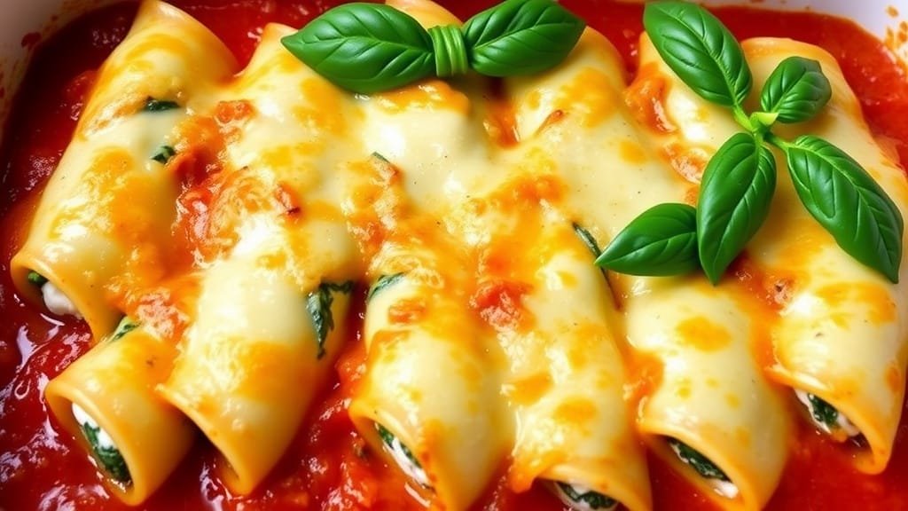 A Classic Spinach Ricotta Cannelloni Recipe