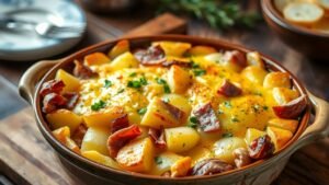 A Hearty Ham and Potato Gratin Recipe