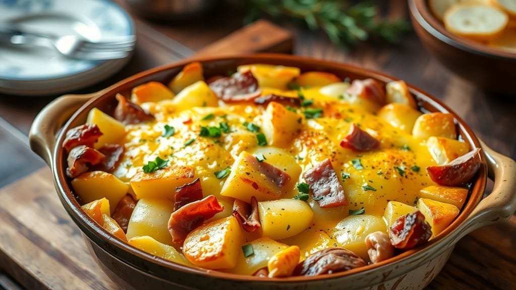 A Hearty Ham and Potato Gratin Recipe