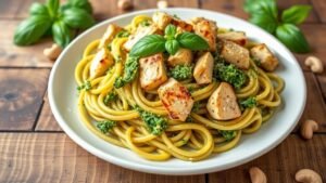 A Quick and Flavorful Pesto Chicken Pasta Recipe