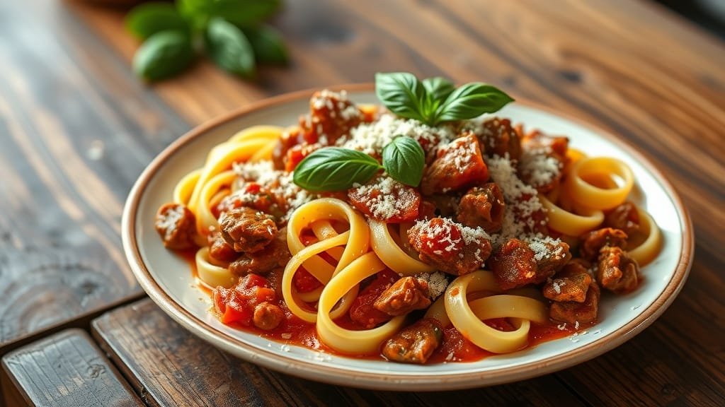Authentic Italian Tagliatelle al Ragu