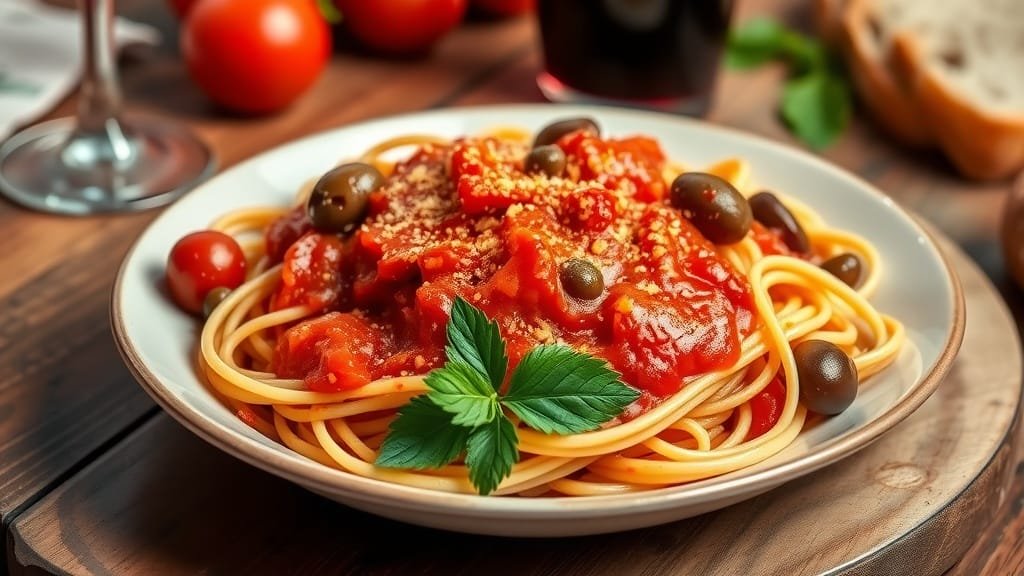 Authentic and Simple Pasta Putanesca