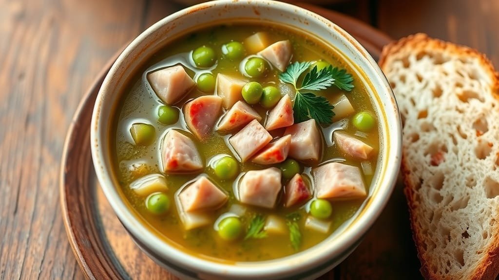 Classic Comfort Pea and Ham Soup