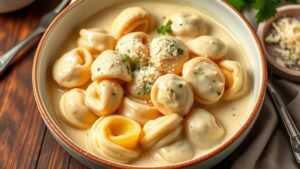 Decadent Tortellini Alfredo Recipe