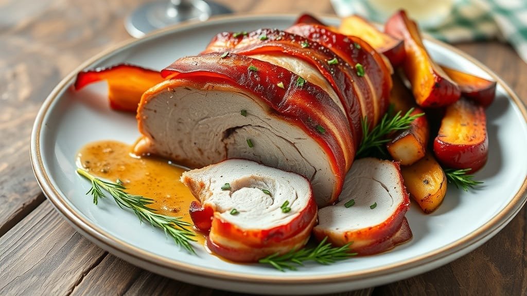 Delicious Bacon-Wrapped Pork Tenderloin