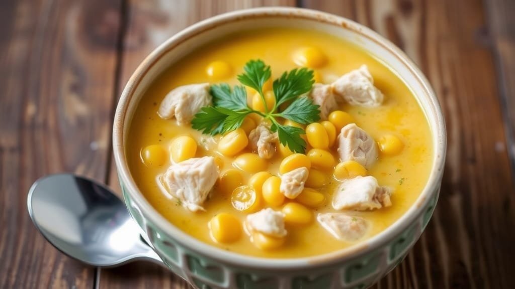 Delicious Chicken Corn Soup