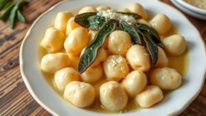 Delicious Homemade Gnocchi with Sage Butter Sauce Recipe