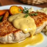 Delicious Pork Chops with a Tangy Mustard Sauce