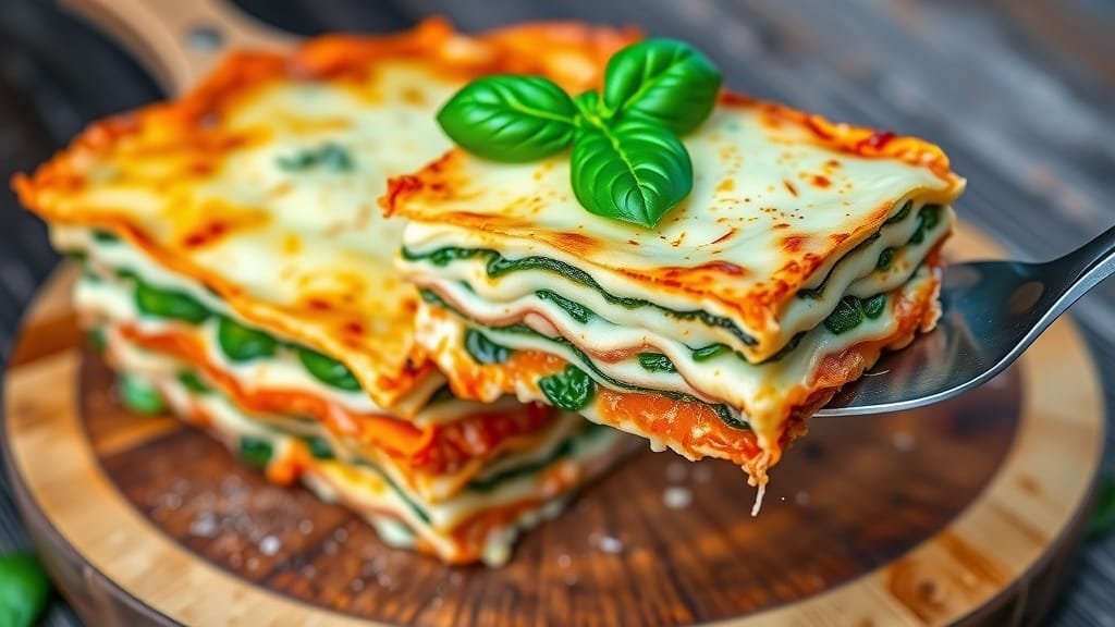 Delicious Pork and Spinach Lasagna