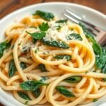 Delicious Spinach Alfredo Pasta