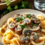 Delicious and Hearty Mushroom Stroganoff