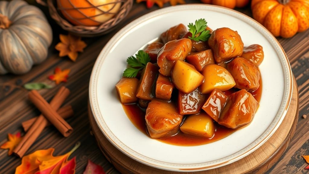 Deliciously Braised Apple Cider Pork