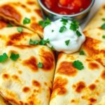 Deliciously Cheesy Pork Quesadillas