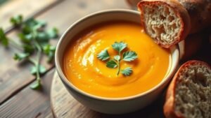 Deliciously Healthy Carrot Ginger Soup