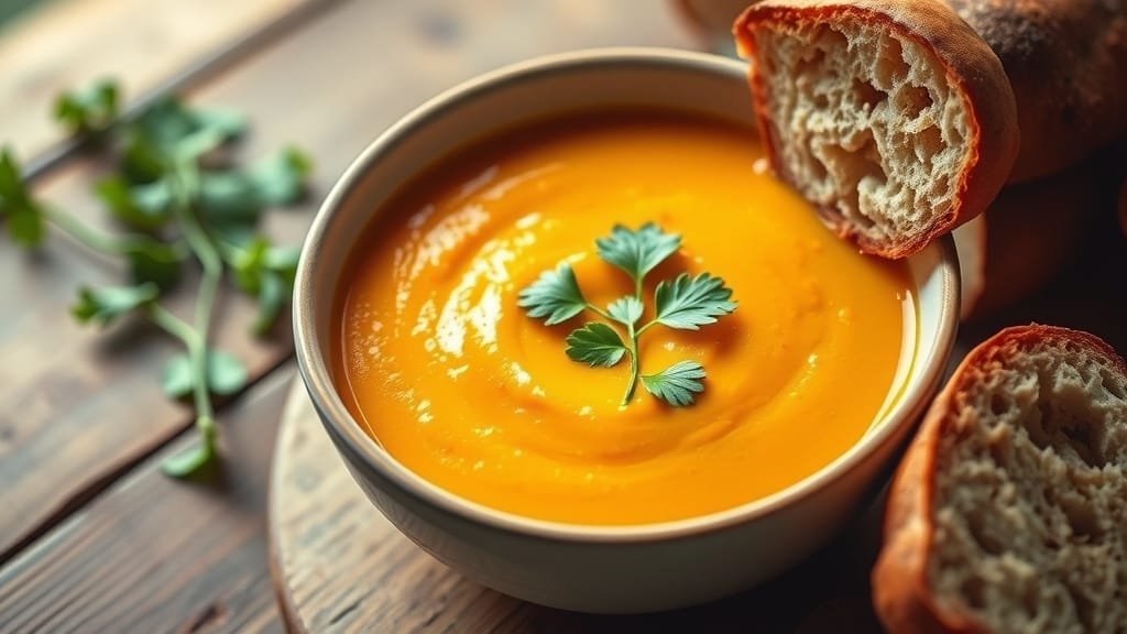 Deliciously Healthy Carrot Ginger Soup