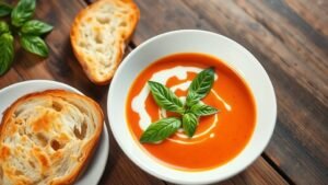 Deliciously Smooth Roasted Red Pepper Soup