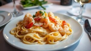 Delightfully Creamy Shrimp Alfredo Pasta