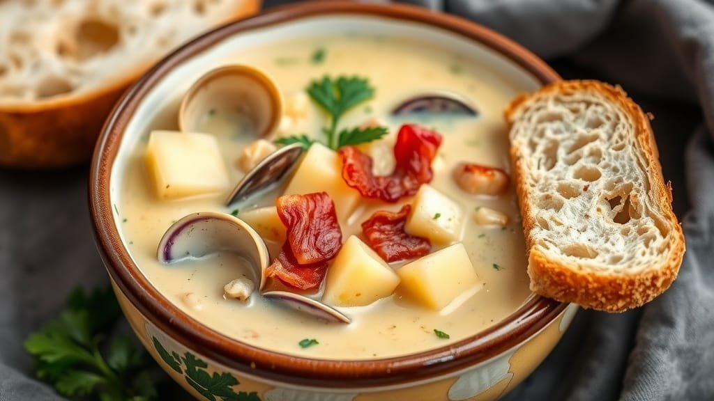 Hearty New England Clam Chowder