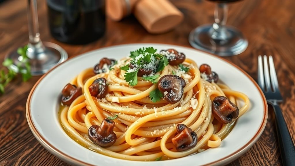 Indulge in Creamy Mushroom Truffle Pasta