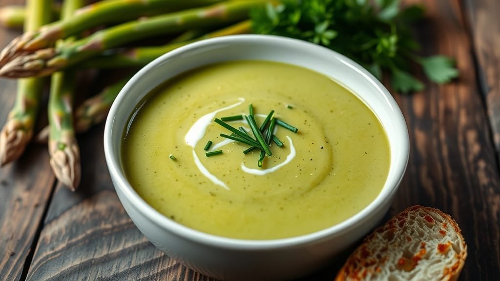 Indulgent Cream of Asparagus Soup