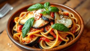 The Perfect Eggplant Parmesan Pasta