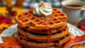 The Perfect Pumpkin Waffles Recipe