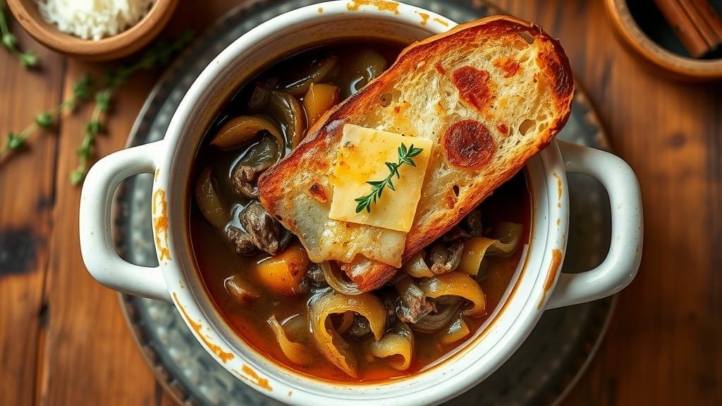 The Traditional French Onion Soup